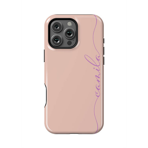 Custom Name Fresh Calligraphy iPhone Case - Vertical